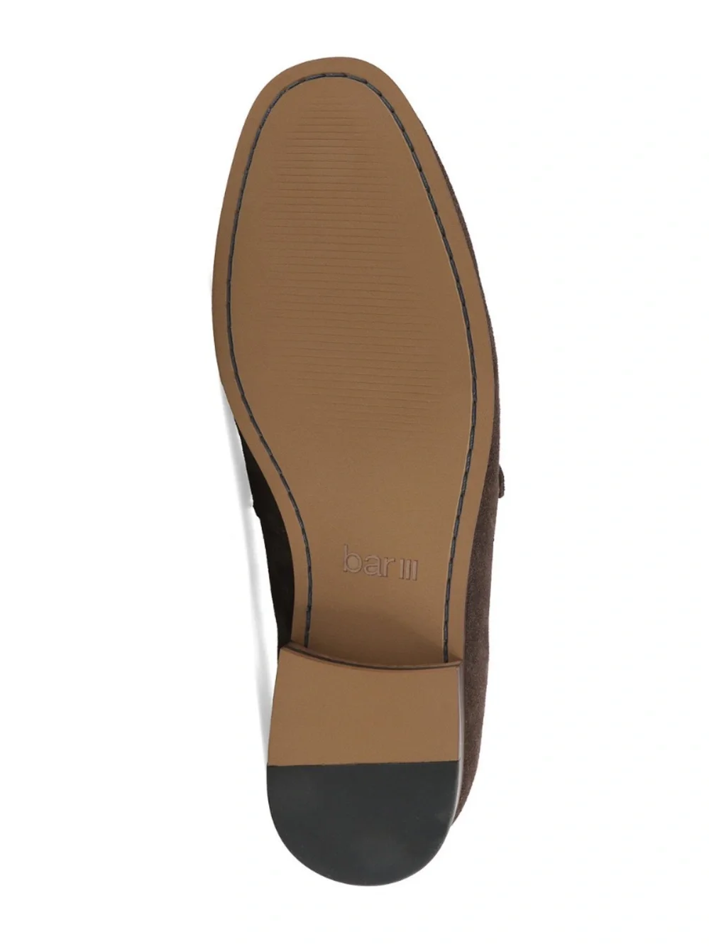 Bar III Men's Johnniey Leather Block Heel Loafers Size 10M